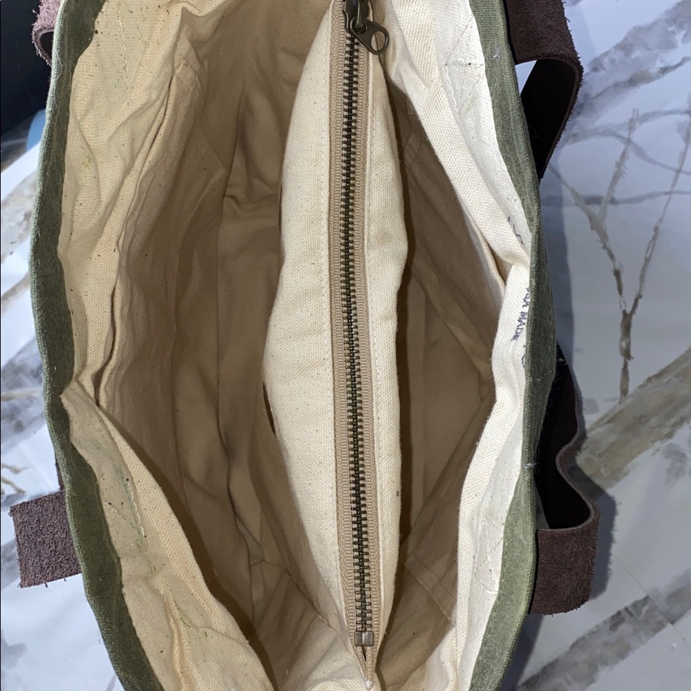 Twig & Horn Waxed Canvas Bag 15x15 - Picture 3 of 7